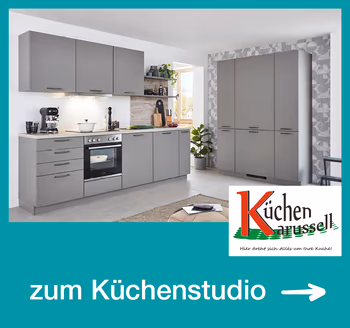 Stilvolle Einbauküche in Grau mit viel Stauraum, Elektrogeräten und modernem Design. Küchenstudio mit individuellen Planungen für funktionale und ästhetische Küchenlösungen.